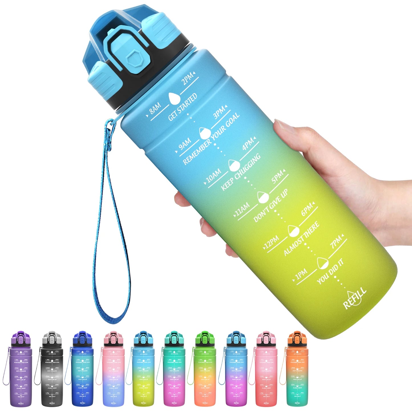 BPA-Free Sports Water Bottle 500-1000ml – Portable and Leak-Proof! 💧🚶‍♂️