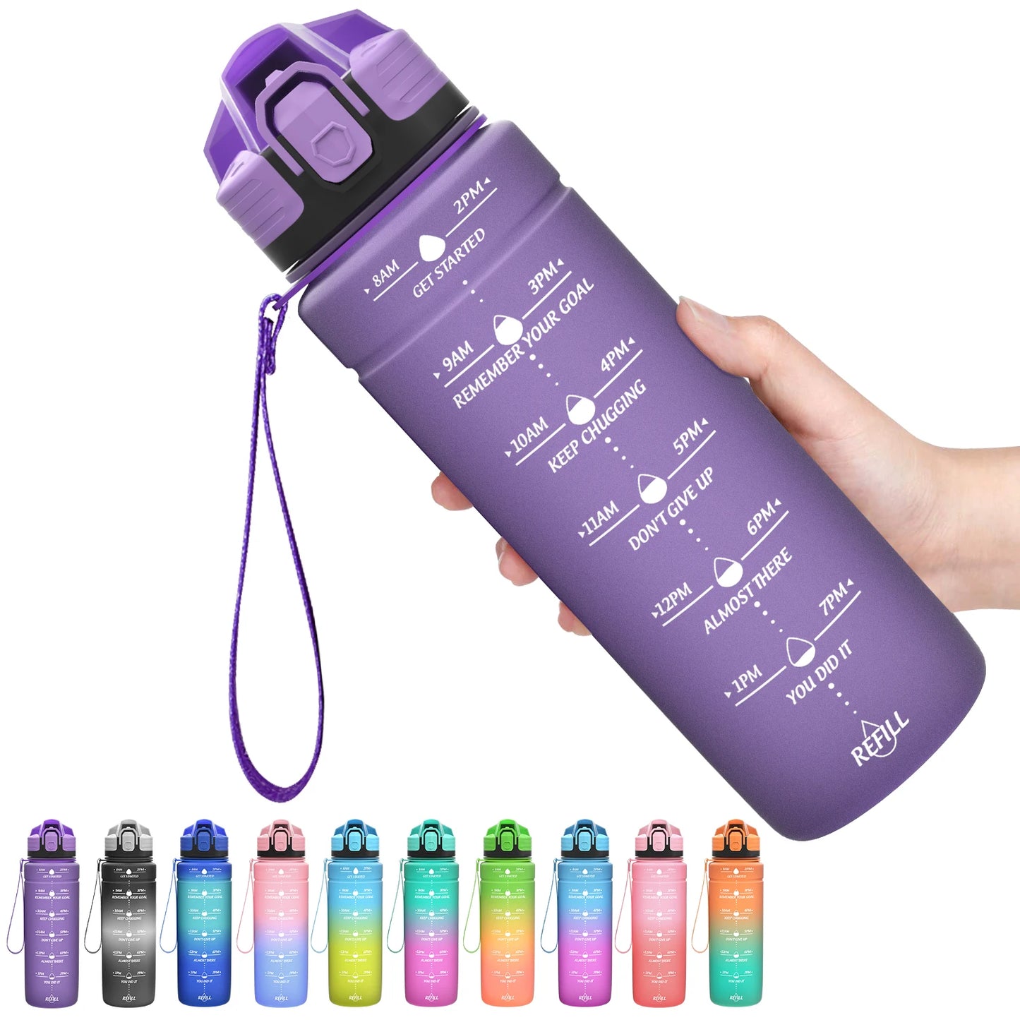 BPA-Free Sports Water Bottle 500-1000ml – Portable and Leak-Proof! 💧🚶‍♂️