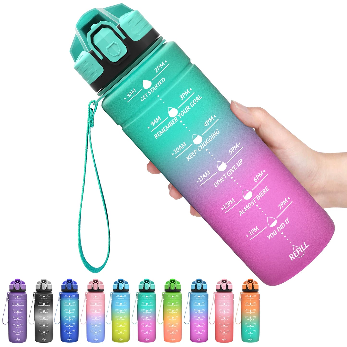 BPA-Free Sports Water Bottle 500-1000ml – Portable and Leak-Proof! 💧🚶‍♂️