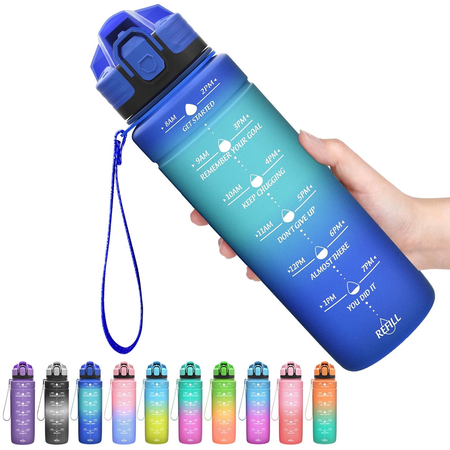 BPA-Free Sports Water Bottle 500-1000ml – Portable and Leak-Proof! 💧🚶‍♂️