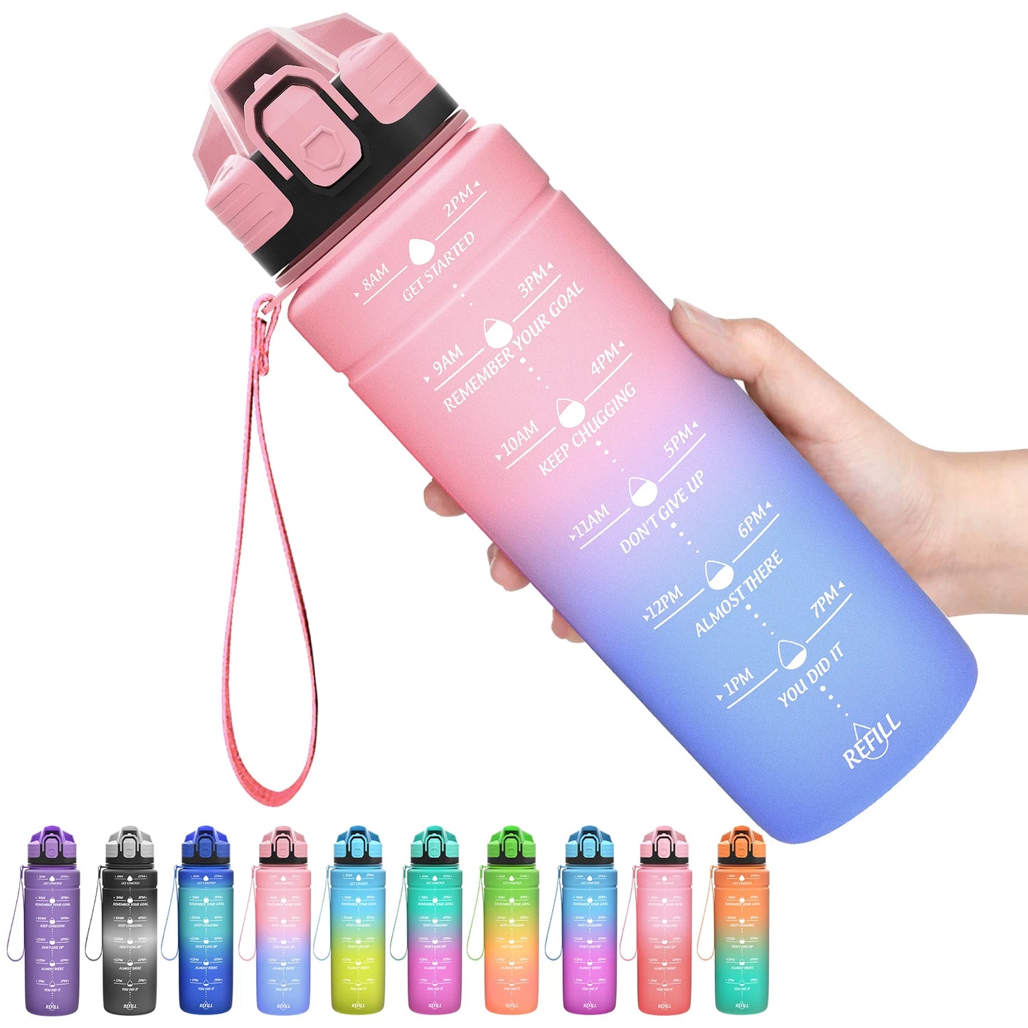 BPA-Free Sports Water Bottle 500-1000ml – Portable and Leak-Proof! 💧🚶‍♂️