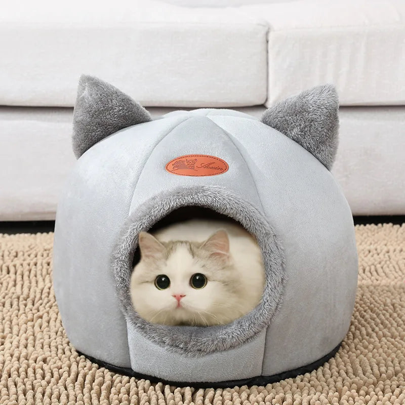 🐱 Cozy Cave Bed for Cats and Small Dogs – Comfort and Warmth Guaranteed!