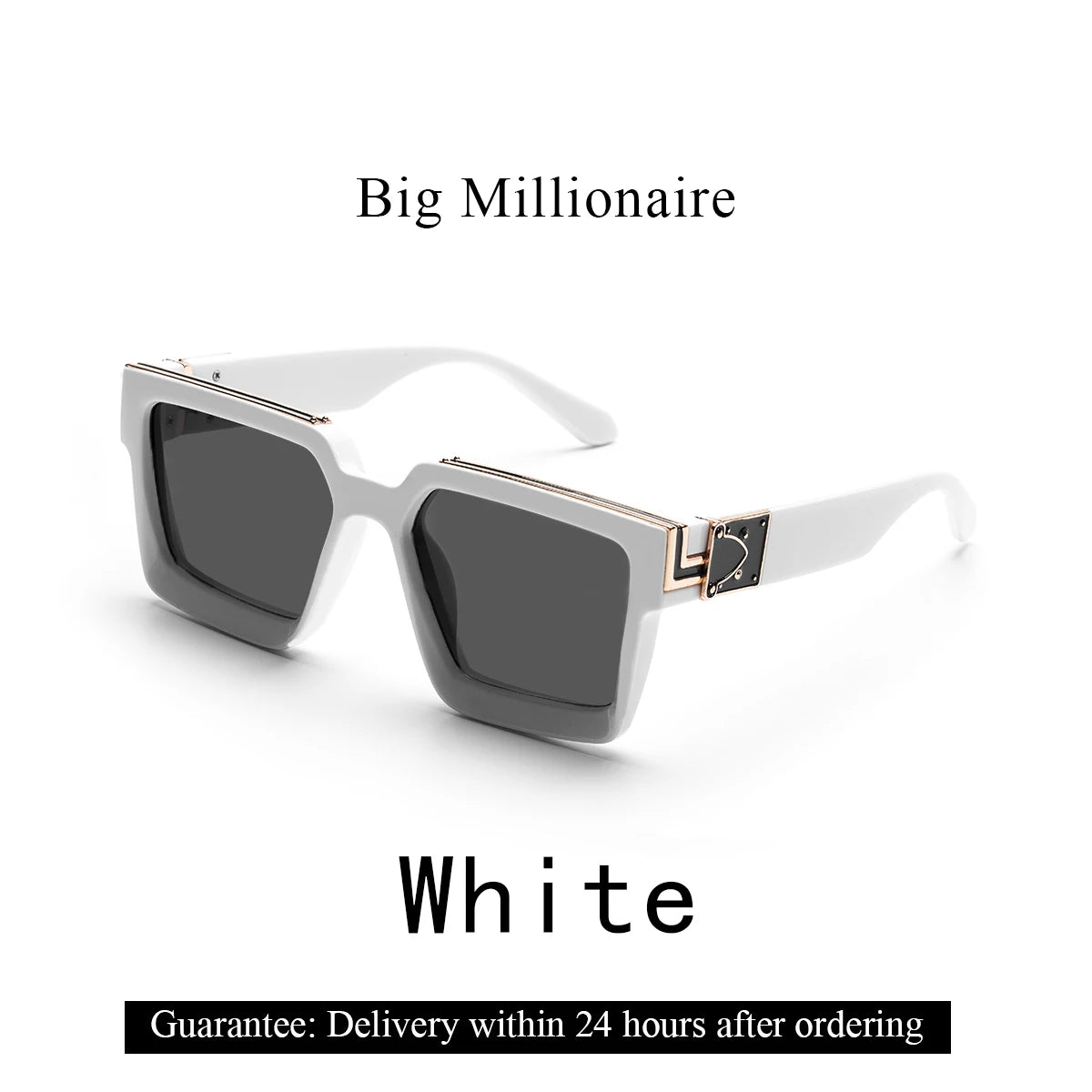 Óculos de Sol Millionaire Retro – Luxo e Estilo Atemporal para Homens e Mulheres! 🕶️