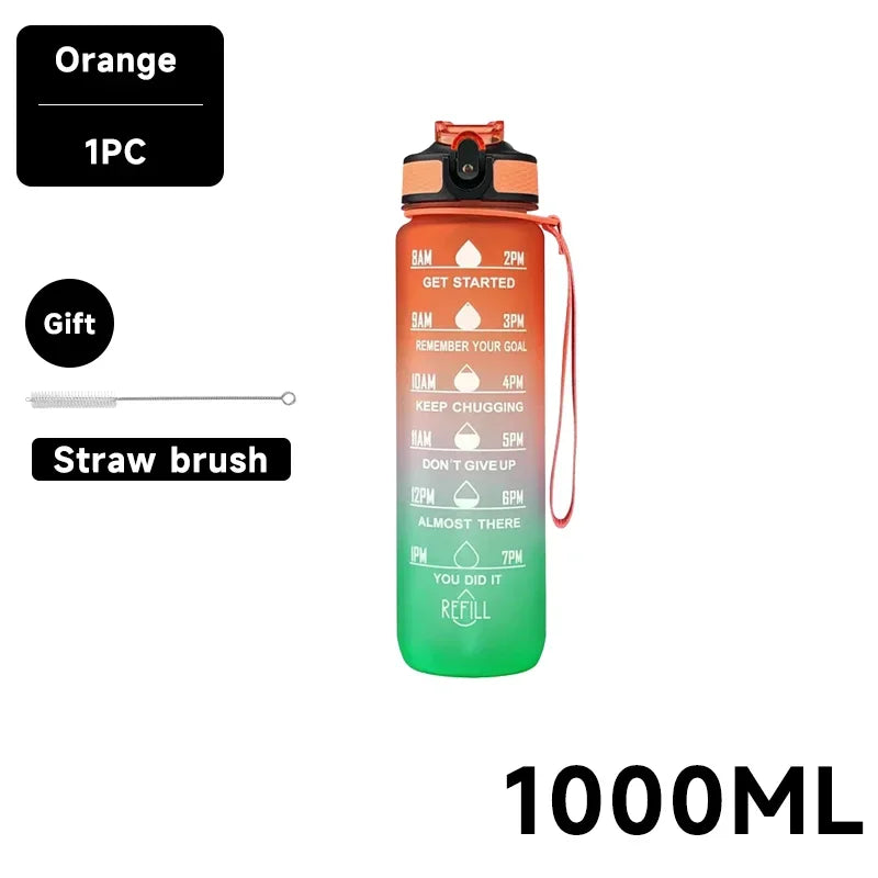 Motivational Water Bottle 750-1000ml – Hydrate with Style and Motivation! 💧🏋️‍♂️