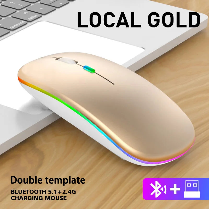 🖱️ Dual Mode Bluetooth &amp; 2.4GHz Wireless Mouse – Ergonomics, Style and Silence at Your Click!