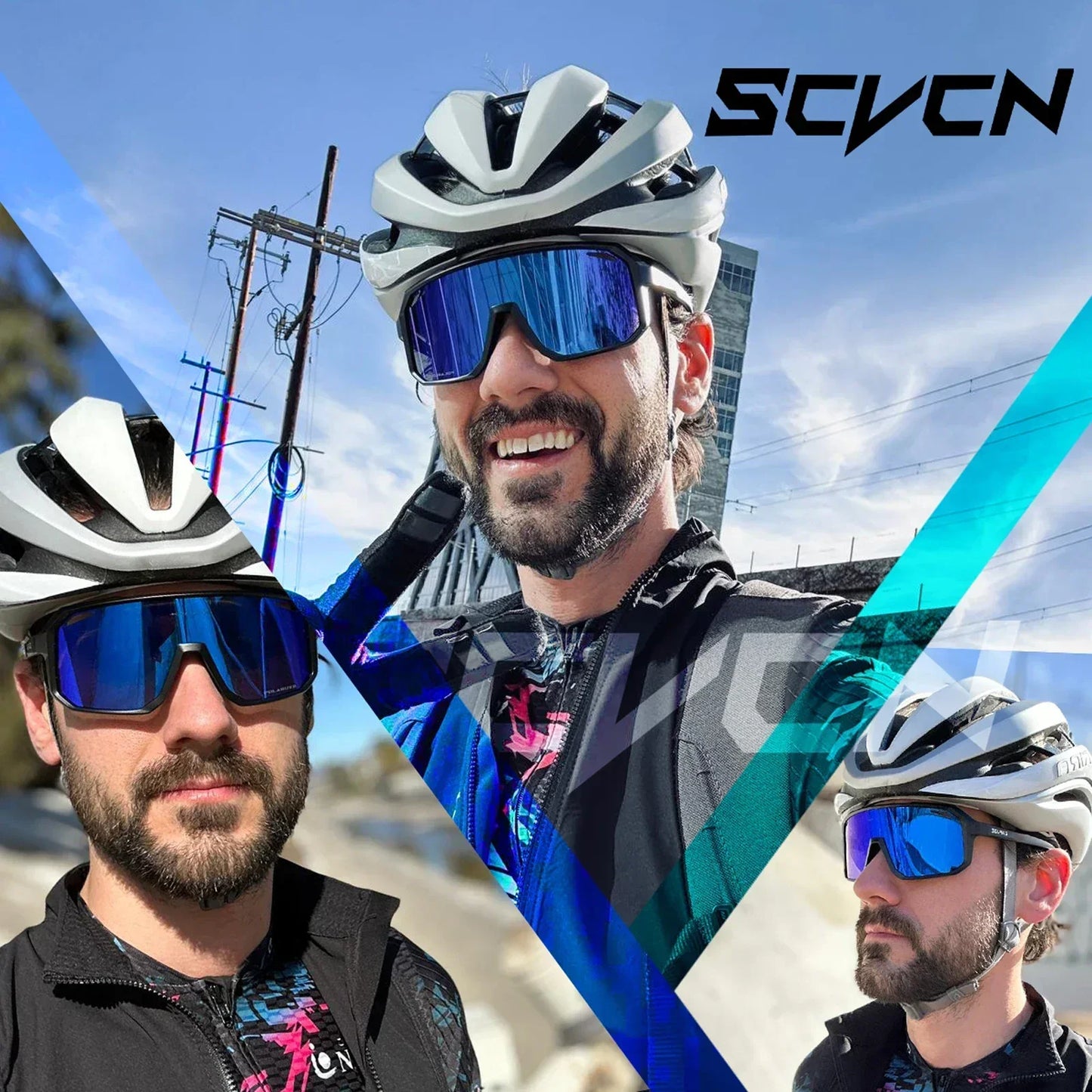 Óculos de Sol SCVCN para Ciclismo – Proteção e Estilo para Atividades ao Ar Livre! 🚴‍♂️☀️