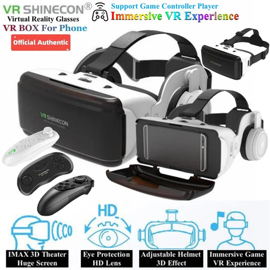 Óculos de Realidade Virtual 3D – Imersão Total em Jogos e Filmes!