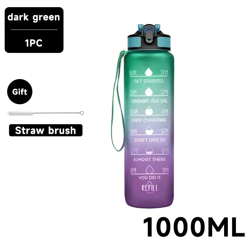 Motivational Water Bottle 750-1000ml – Hydrate with Style and Motivation! 💧🏋️‍♂️