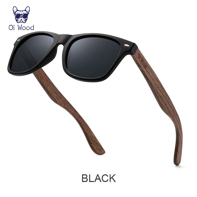 Óculos de Sol de Madeira Oi Wood – Estilo Natural e Proteção Polarizada! 🕶️