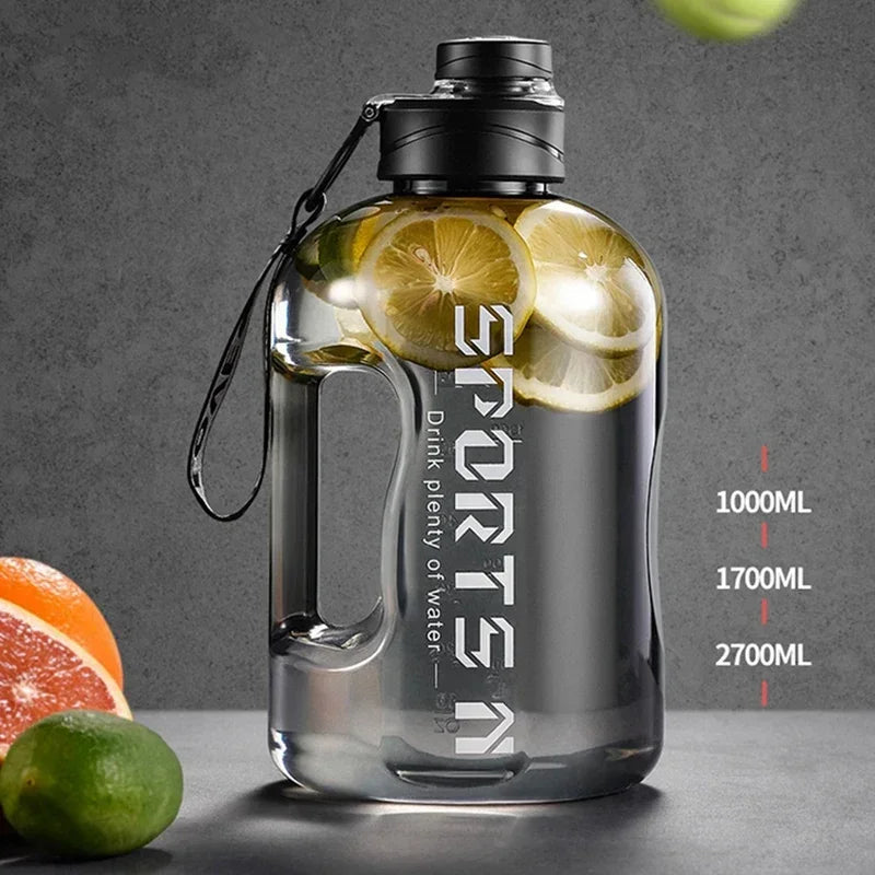 Sports Water Bottle 1.7L-2.7L – Large Capacity for Maximum Hydration in Outdoor Activities! 💧🚴‍♂️