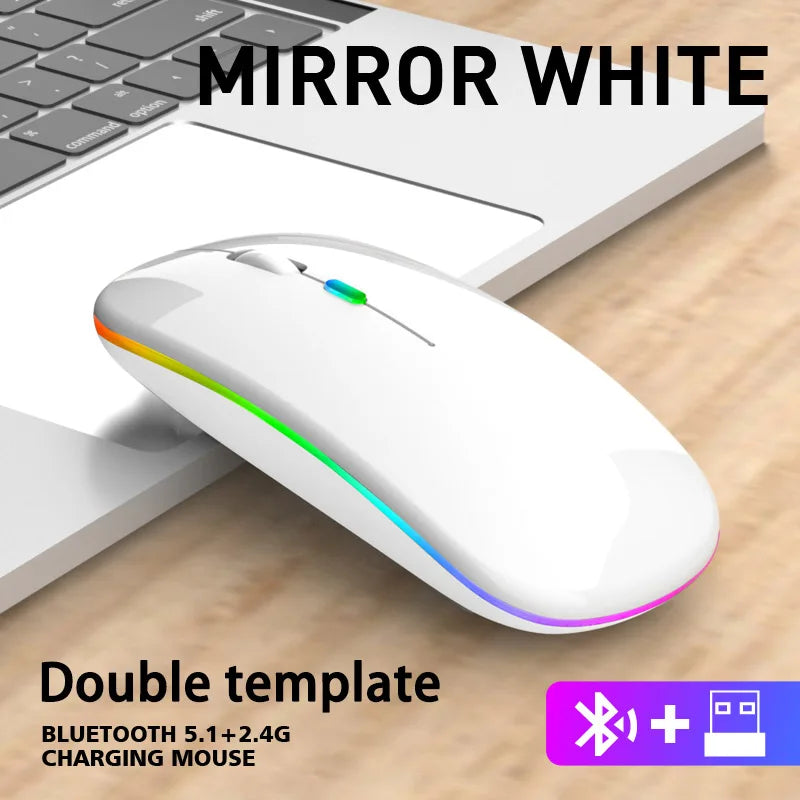 🖱️ Dual Mode Bluetooth &amp; 2.4GHz Wireless Mouse – Ergonomics, Style and Silence at Your Click!