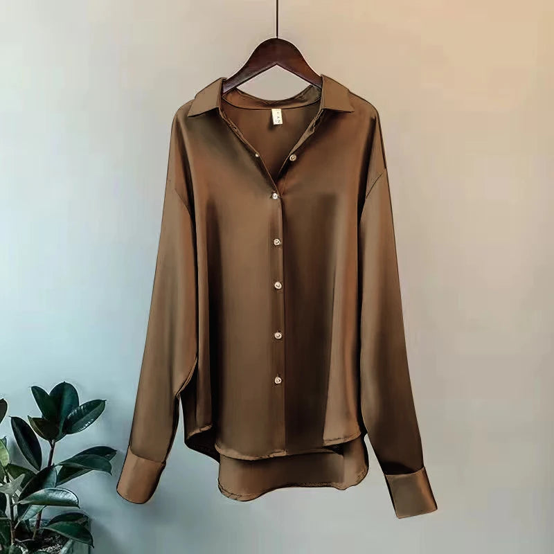 Women's Long Sleeve Blouse with Buttons – Sophistication and Comfort for Everyday Life