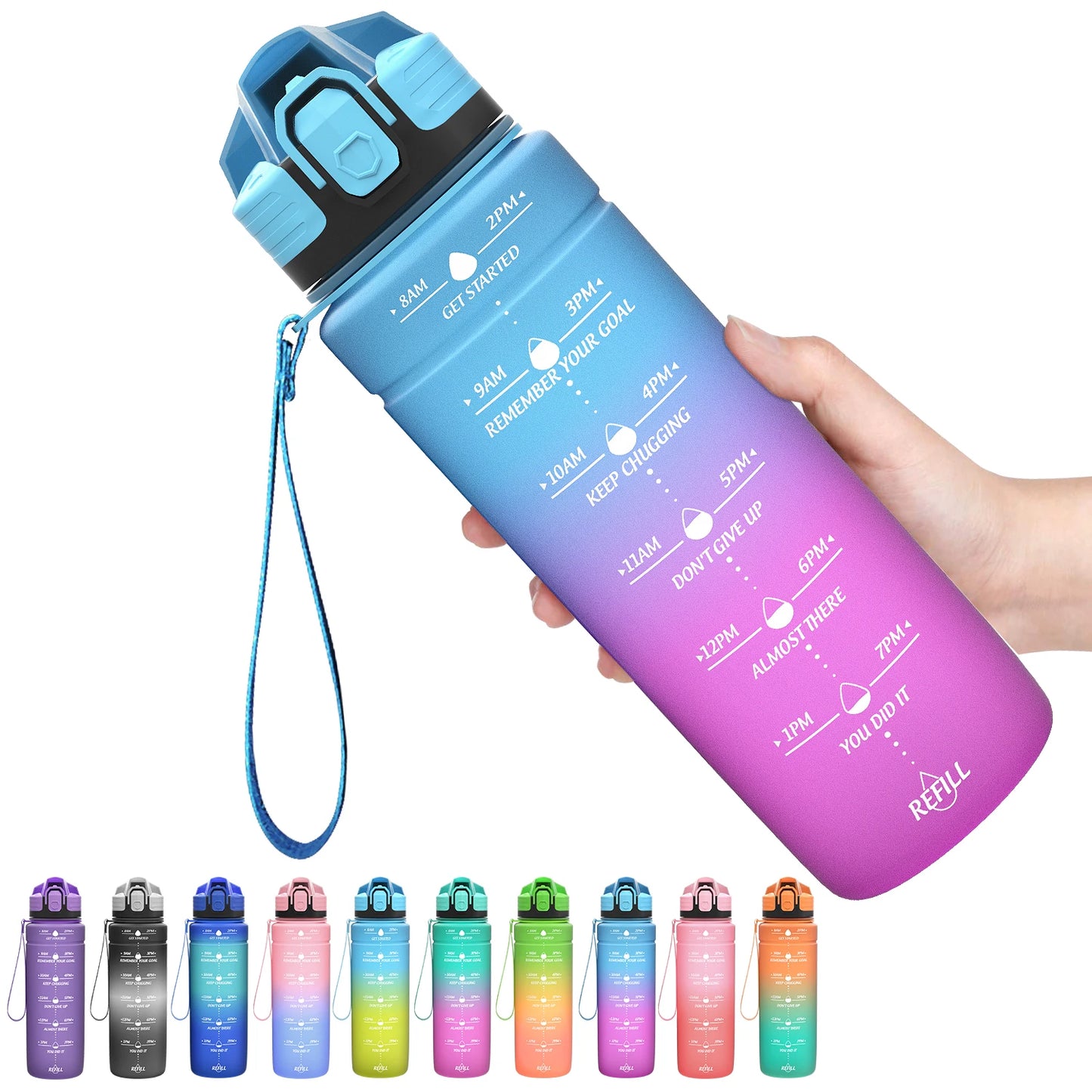 BPA-Free Sports Water Bottle 500-1000ml – Portable and Leak-Proof! 💧🚶‍♂️