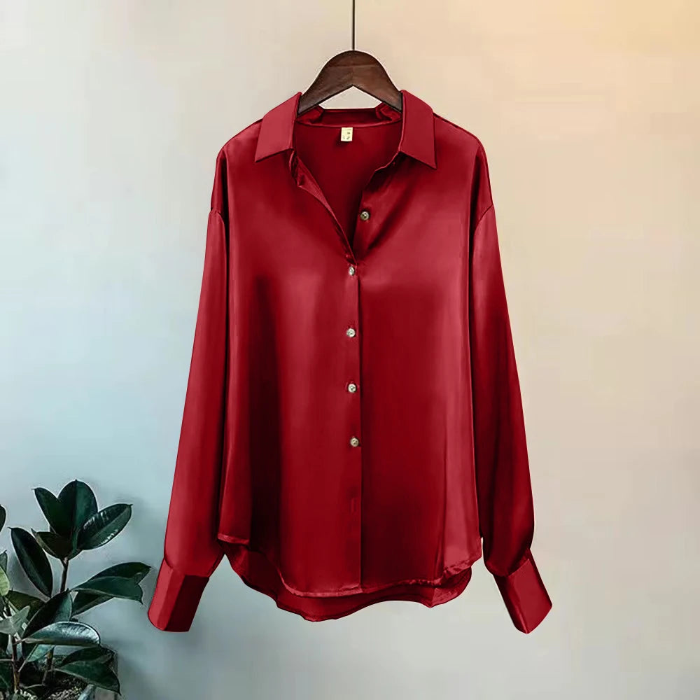 Women's Long Sleeve Blouse with Buttons – Sophistication and Comfort for Everyday Life