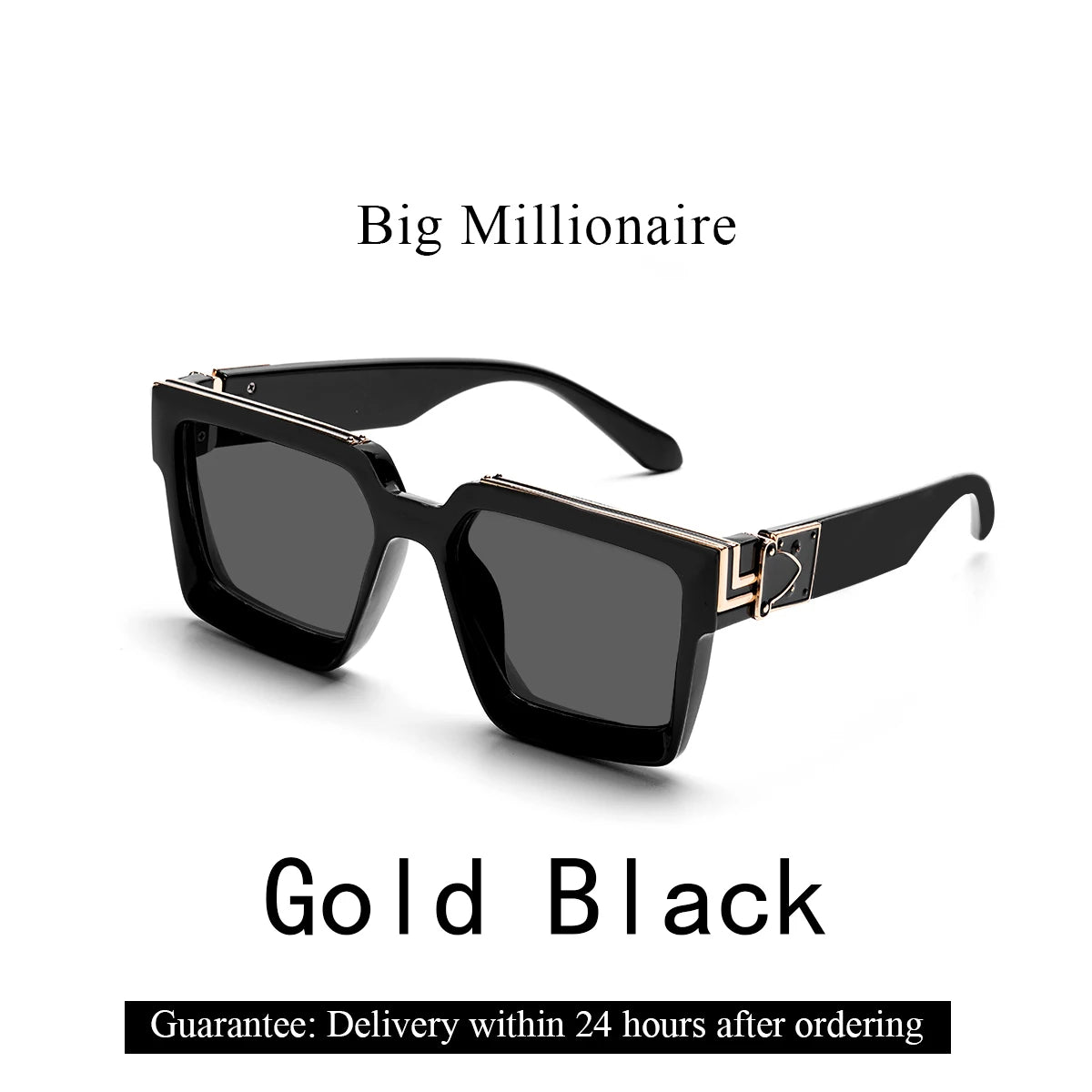 Óculos de Sol Millionaire Retro – Luxo e Estilo Atemporal para Homens e Mulheres! 🕶️