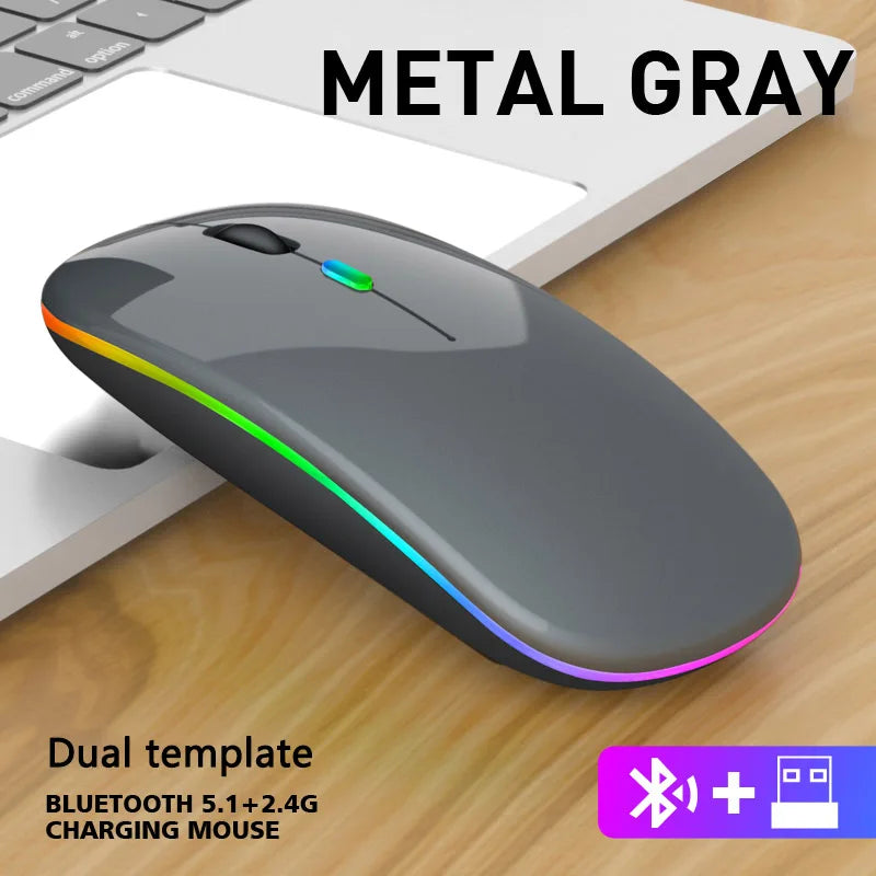 🖱️ Dual Mode Bluetooth &amp; 2.4GHz Wireless Mouse – Ergonomics, Style and Silence at Your Click!