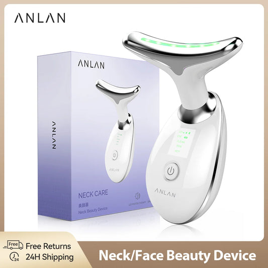 ANLAN Facial and Neck Beauty Device – EMS Lifting, Double Chin Reduction and Skin Rejuvenation! ✨💆‍♀️