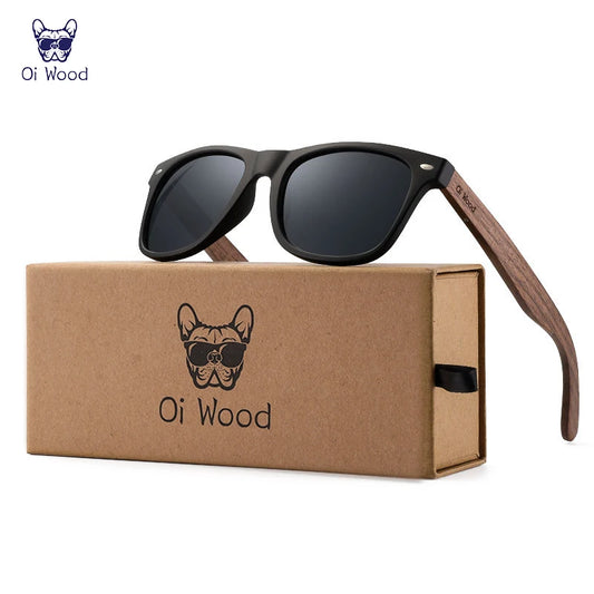 Oi Wood Wooden Sunglasses – Natural Style and Polarized Protection! 🕶️