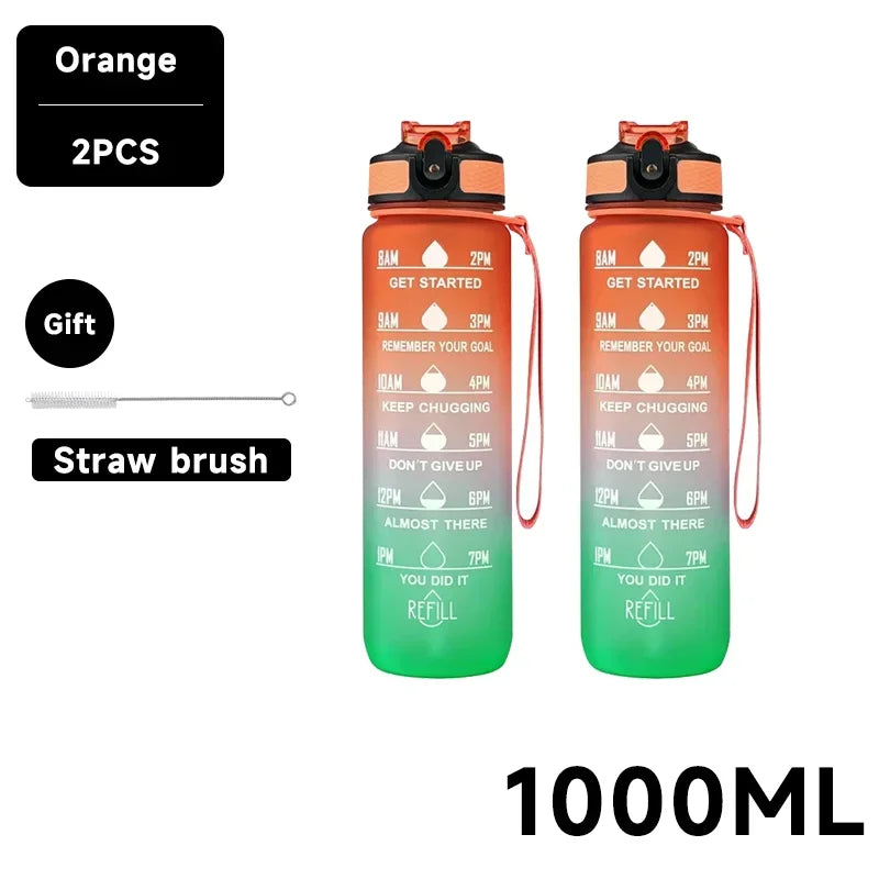 Motivational Water Bottle 750-1000ml – Hydrate with Style and Motivation! 💧🏋️‍♂️