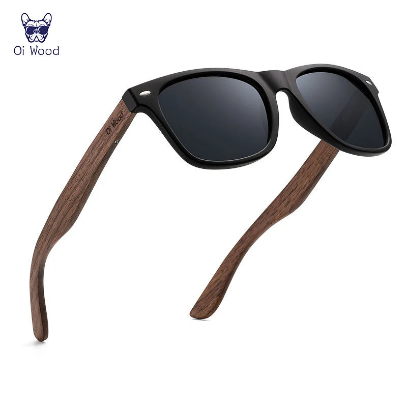 Óculos de Sol de Madeira Oi Wood – Estilo Natural e Proteção Polarizada! 🕶️