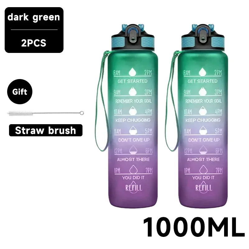 Motivational Water Bottle 750-1000ml – Hydrate with Style and Motivation! 💧🏋️‍♂️