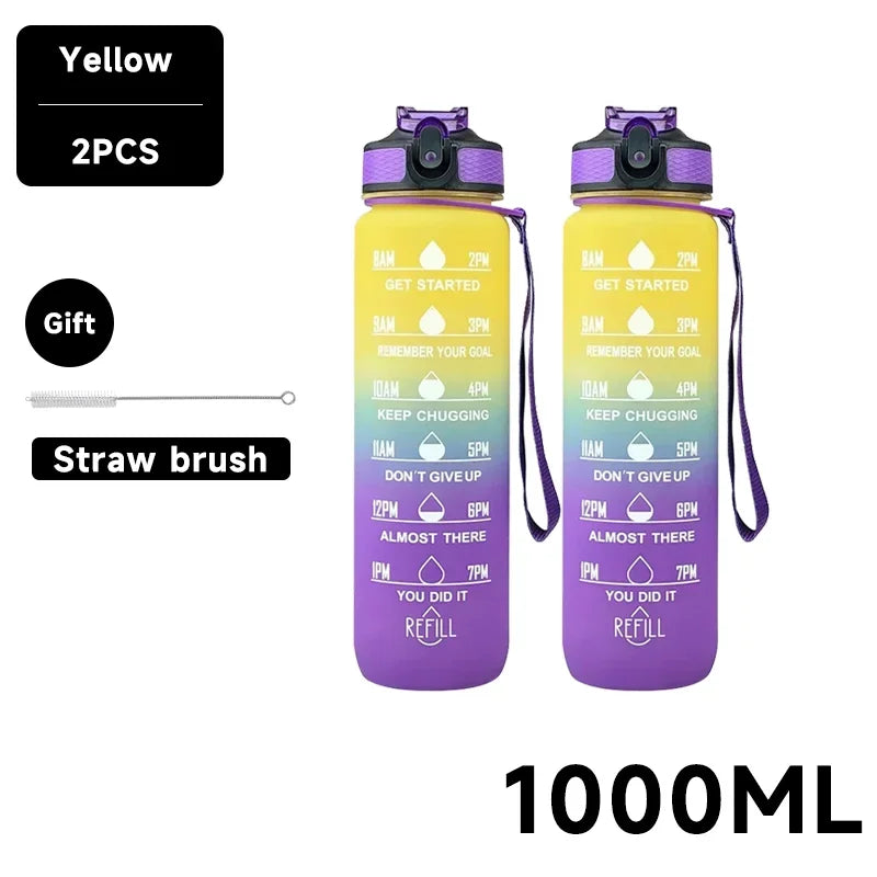 Motivational Water Bottle 750-1000ml – Hydrate with Style and Motivation! 💧🏋️‍♂️