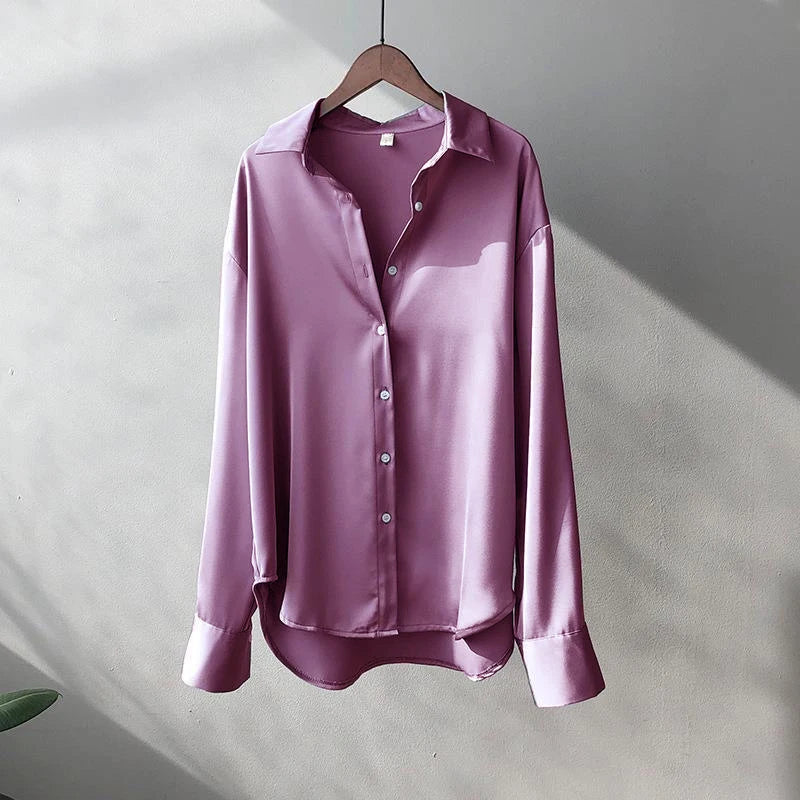 Women's Long Sleeve Blouse with Buttons – Sophistication and Comfort for Everyday Life