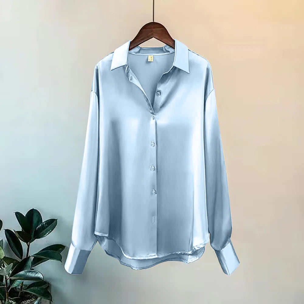 Women's Long Sleeve Blouse with Buttons – Sophistication and Comfort for Everyday Life