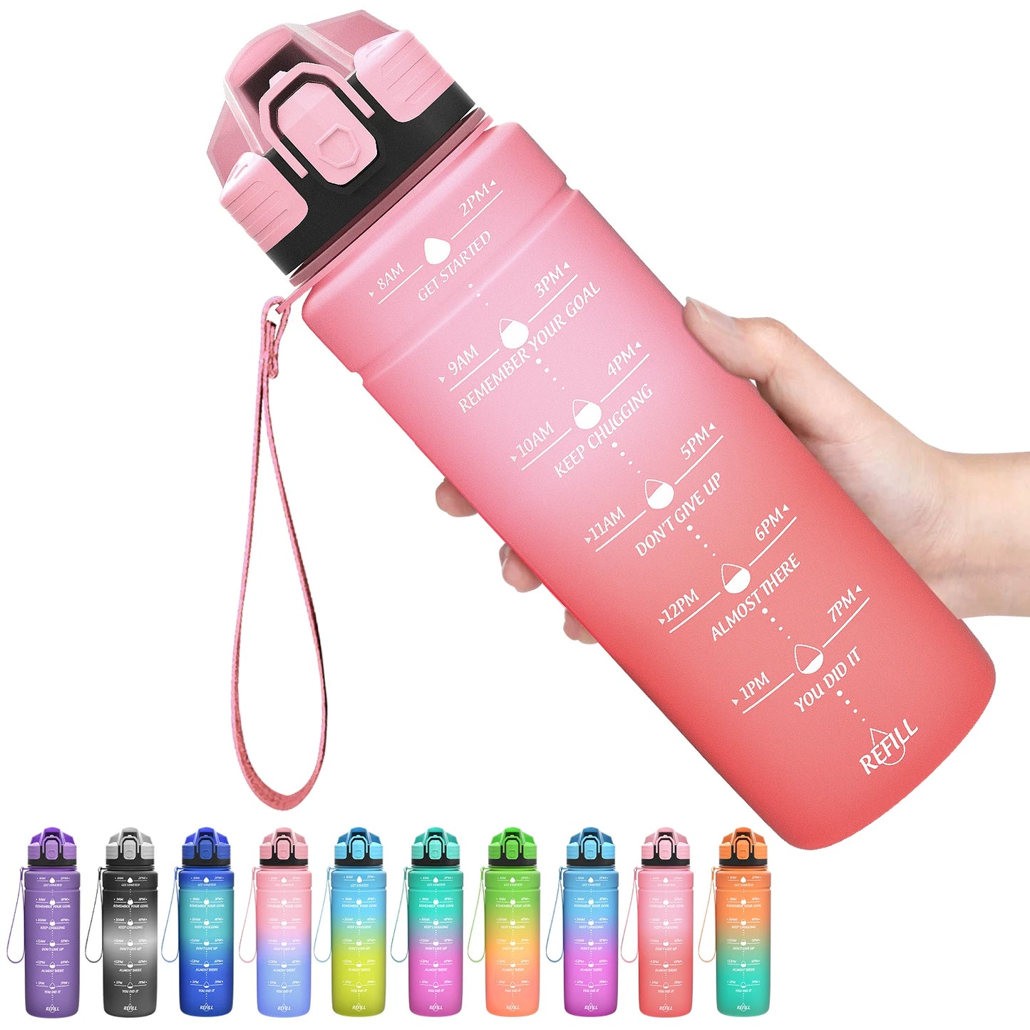 BPA-Free Sports Water Bottle 500-1000ml – Portable and Leak-Proof! 💧🚶‍♂️