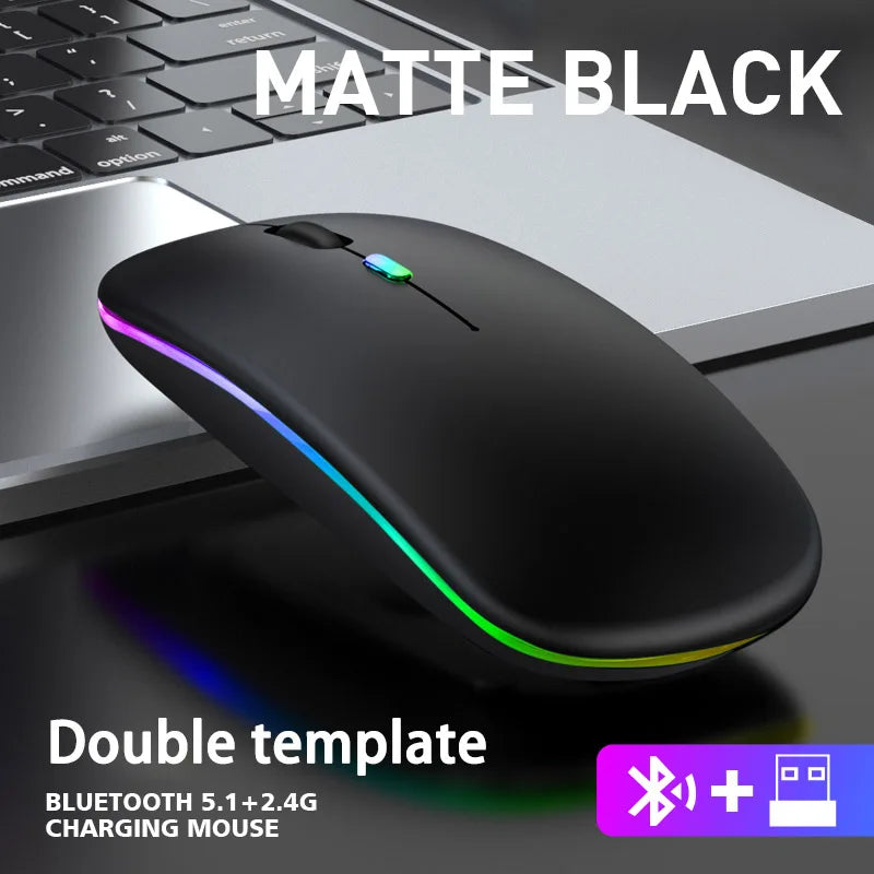 🖱️ Dual Mode Bluetooth &amp; 2.4GHz Wireless Mouse – Ergonomics, Style and Silence at Your Click!